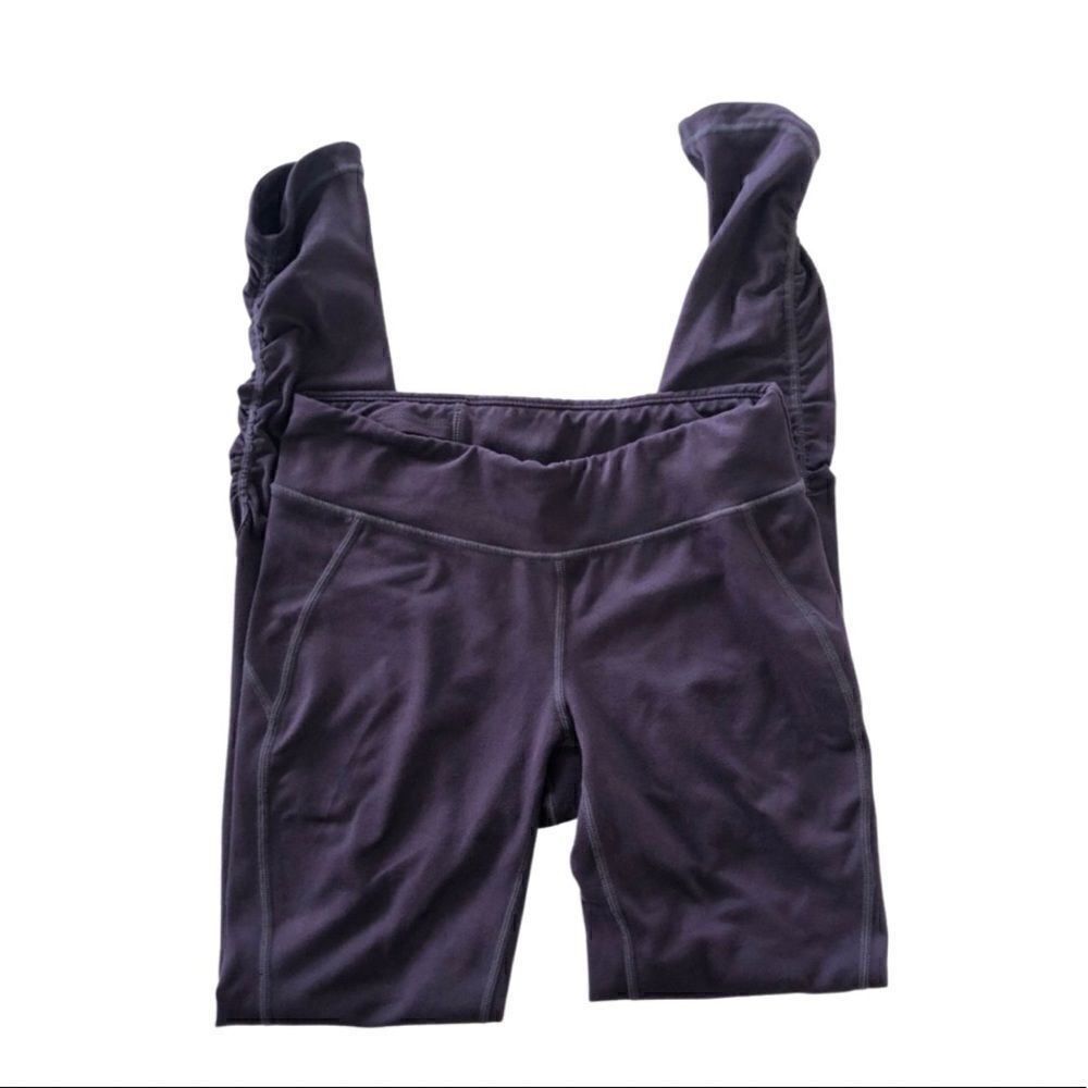 Anue Deep purple leggings Ruched Small